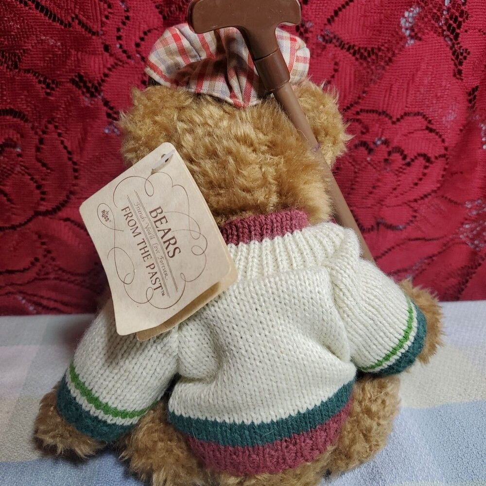 Vtg Russ Berrie‎ & Co Bears from the Past Bogey Jr 7" Golf Outfit Plush Bear - Picture 4 of 8